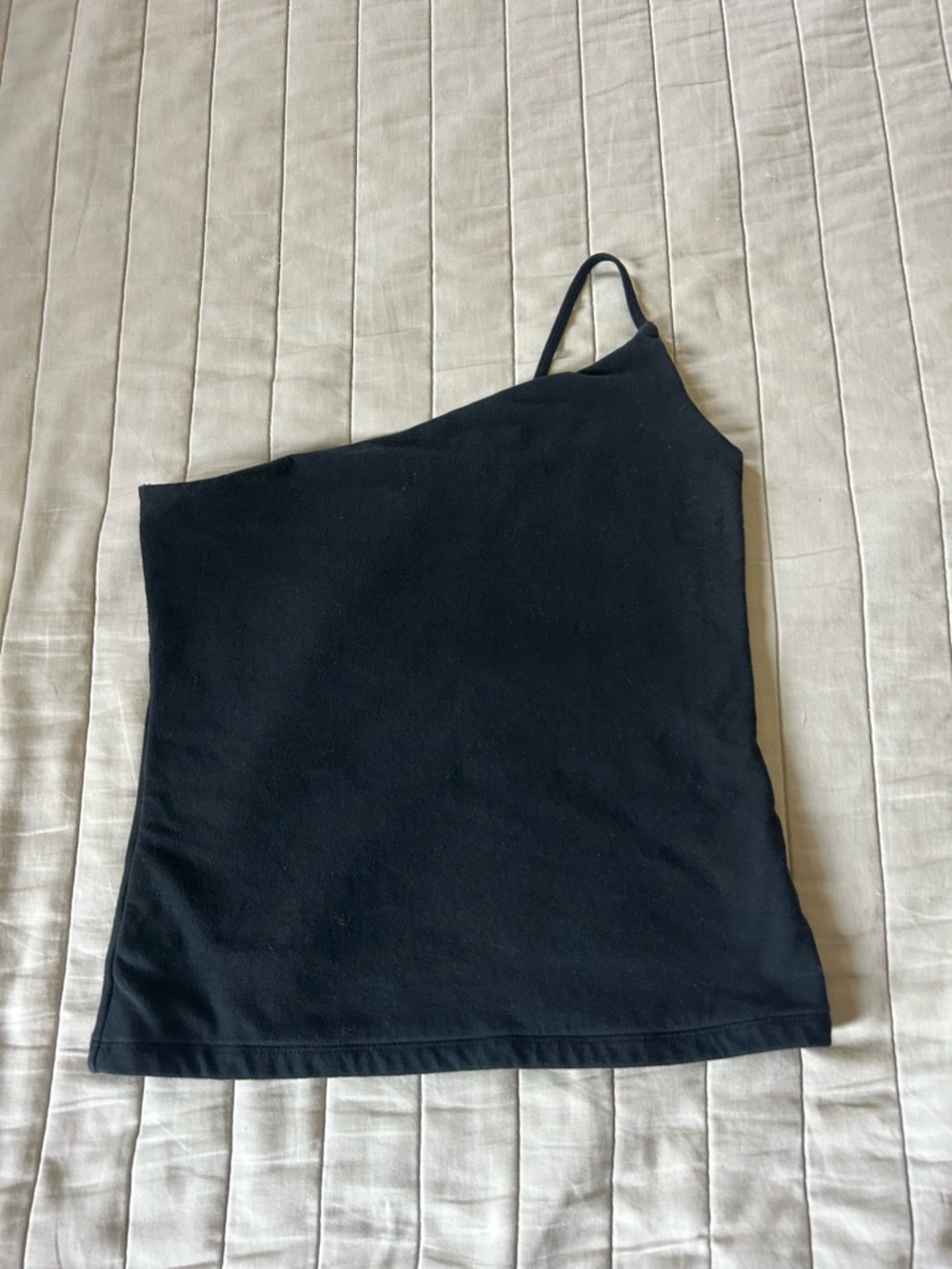 Abercrombie& Fitch One-Shoulder Black Tank Top Size Medium